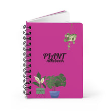 Load image into Gallery viewer, Plant Spiral Notebook- Pink