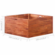 Load image into Gallery viewer, vidaXL Garden Raised Bed Solid Acacia Wood Planter Flower Pot Box Multi Sizes
