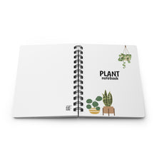 Load image into Gallery viewer, Plant Spiral Notebook- White, Houseplant Journal