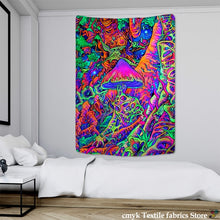 Load image into Gallery viewer, Psychedelic Mushroom Mandala Tapestry Wall Hanging