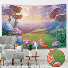 Load image into Gallery viewer, Psychedelic Mushroom Mandala Tapestry Wall Hanging