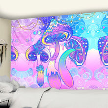 Load image into Gallery viewer, Psychedelic Mushroom Mandala Tapestry Wall Hanging