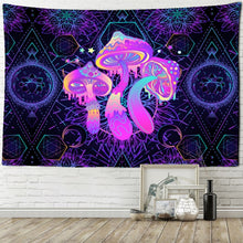 Load image into Gallery viewer, Psychedelic Mushroom Mandala Tapestry Wall Hanging