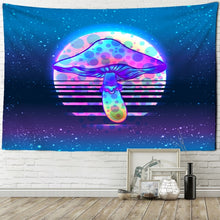 Load image into Gallery viewer, Psychedelic Mushroom Mandala Tapestry Wall Hanging