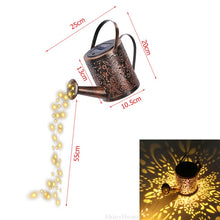 Load image into Gallery viewer, Watering Can Solar Garden Landscape Path LED String Lights Yard Stake With Planter Yard Lawn Art Outdoor Christmas Decorations