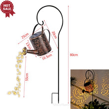 Load image into Gallery viewer, Watering Can Solar Garden Landscape Path LED String Lights Yard Stake With Planter Yard Lawn Art Outdoor Christmas Decorations