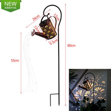 Load image into Gallery viewer, Watering Can Solar Garden Landscape Path LED String Lights Yard Stake With Planter Yard Lawn Art Outdoor Christmas Decorations