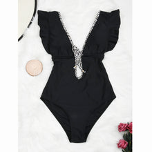 Load image into Gallery viewer, Ruffle 2022 Women Sexy One Pieces Swimsuit Swimwear Female High Cut Brazilian Bather Monokini Bathing Suit Beachwear