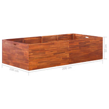 Load image into Gallery viewer, vidaXL Garden Raised Bed Solid Acacia Wood Planter Flower Pot Box Multi Sizes
