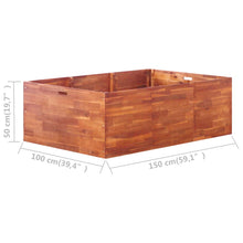 Load image into Gallery viewer, vidaXL Garden Raised Bed Solid Acacia Wood Planter Flower Pot Box Multi Sizes
