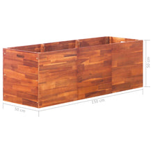 Load image into Gallery viewer, vidaXL Garden Raised Bed Solid Acacia Wood Planter Flower Pot Box Multi Sizes
