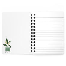 Load image into Gallery viewer, Plant Spiral Notebook- White, Houseplant Journal

