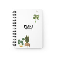 Load image into Gallery viewer, Plant Spiral Notebook- White, Houseplant Journal
