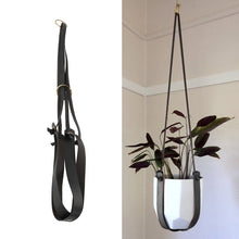 Load image into Gallery viewer, Synthetic Faux PU Leather Garden Plant Hanger Wall Decoration Flower Pot Indoor Outdoor Atio Home Hanging Basket Balcony Decor
