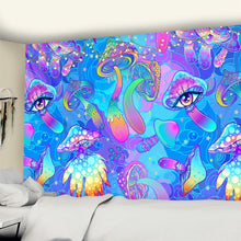Load image into Gallery viewer, Psychedelic Mushroom Mandala Tapestry Wall Hanging
