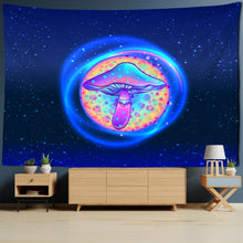 Load image into Gallery viewer, Psychedelic Mushroom Mandala Tapestry Wall Hanging
