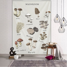 Load image into Gallery viewer, Psychedelic Mushroom Mandala Tapestry Wall Hanging
