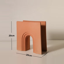 Load image into Gallery viewer, VILEAD Porcelain Geometric Vases Nordic Ceramic Flower Pot Modern Art Living Room Interior House Home Decoration Accessories
