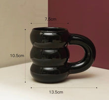 Load image into Gallery viewer, Unique Ceramic Large Mug with Big Handgrip
