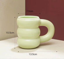 Load image into Gallery viewer, Unique Ceramic Large Mug with Big Handgrip
