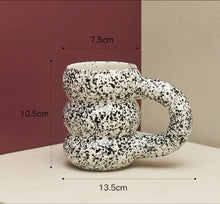 Load image into Gallery viewer, Unique Ceramic Large Mug with Big Handgrip
