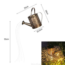 Load image into Gallery viewer, Watering Can Solar Garden Landscape Path LED String Lights Yard Stake With Planter Yard Lawn Art Outdoor Christmas Decorations
