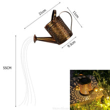 Load image into Gallery viewer, Watering Can Solar Garden Landscape Path LED String Lights Yard Stake With Planter Yard Lawn Art Outdoor Christmas Decorations
