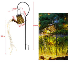Load image into Gallery viewer, Watering Can Solar Garden Landscape Path LED String Lights Yard Stake With Planter Yard Lawn Art Outdoor Christmas Decorations
