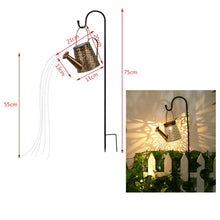 Load image into Gallery viewer, Watering Can Solar Garden Landscape Path LED String Lights Yard Stake With Planter Yard Lawn Art Outdoor Christmas Decorations
